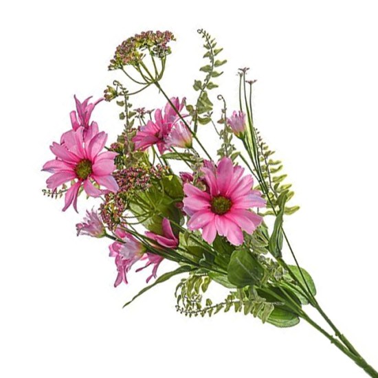 Artificial Wild Flowers Bouquet Pink 54cm Artificial Flowers